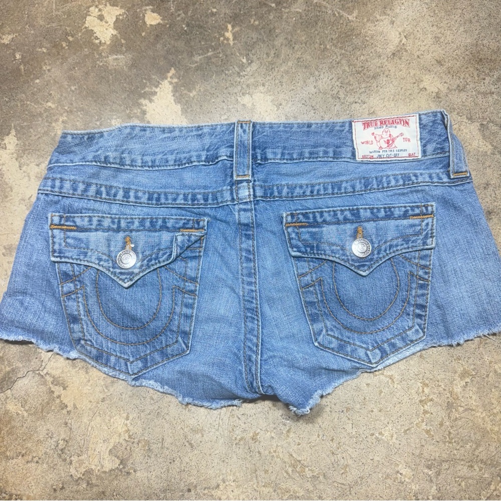 True Religion Joey Cut Off Shorts Made in USA Size 31